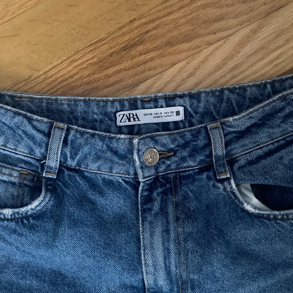 Zara High Rise Straight Jeans - Picture 7 of 10